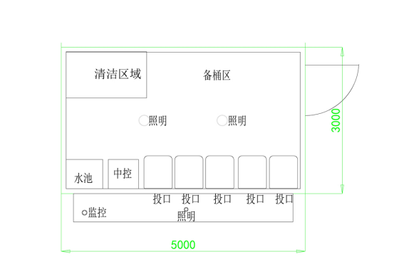 垃圾房尺寸圖，智能垃圾房，垃圾分類收集點(diǎn)，回收站生產(chǎn)廠家，垃圾分類定時(shí)定點(diǎn)收集點(diǎn)